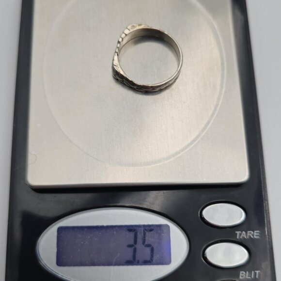 Size 9 Sterling Silver Handmade Debbie Name Scrolled Ring A3068 - Picture 8 of 8